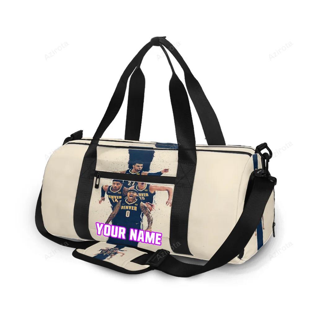 Denver nuggets all players3 personalized name travel bag gym bag 288 Travel Bag