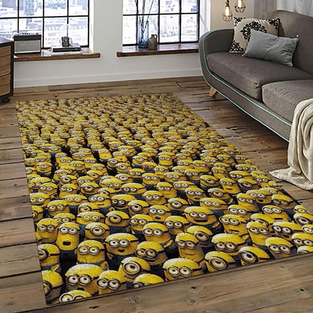 Despicable me film movie minion characters area rug home decor halloween gift best present for friends dmm10 Rectangle Rug