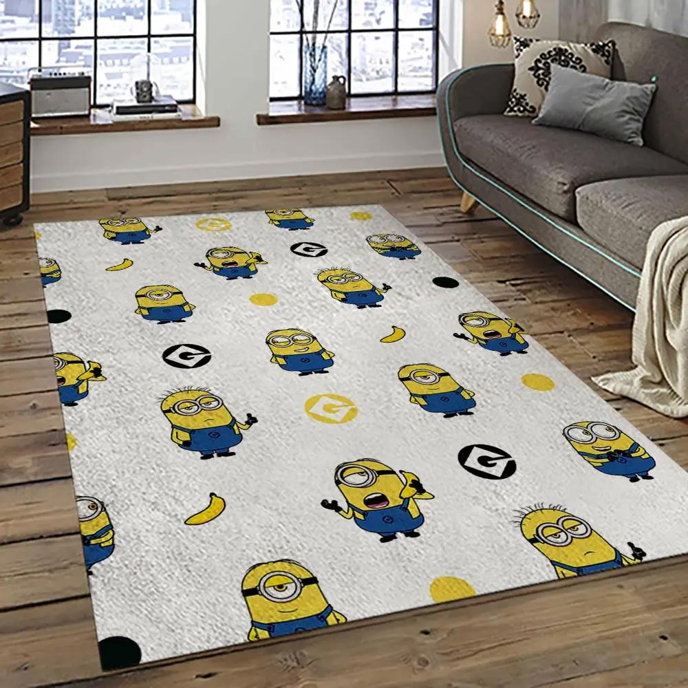 Despicable me film movie minion characters area rug home decor halloween gift best present for friends dmm30 Rectangle Rug