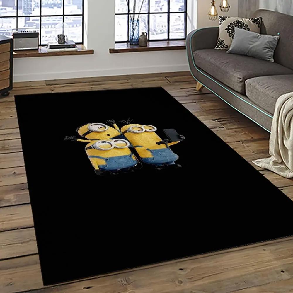 Despicable me film movie minion characters area rug home decor halloween gift best present for friends dmm75 Rectangle Rug