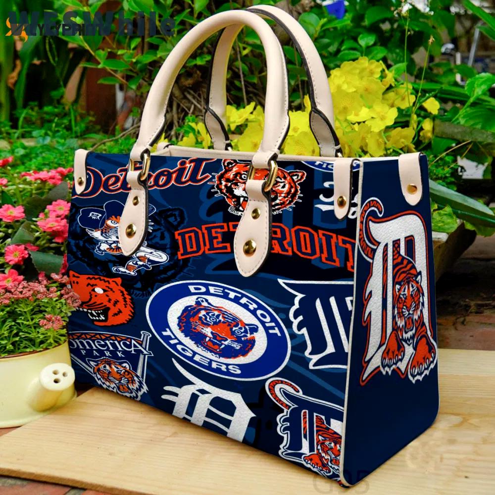 Detroit tigers leather bag for women gift 1869 Women Leather Hand Bag