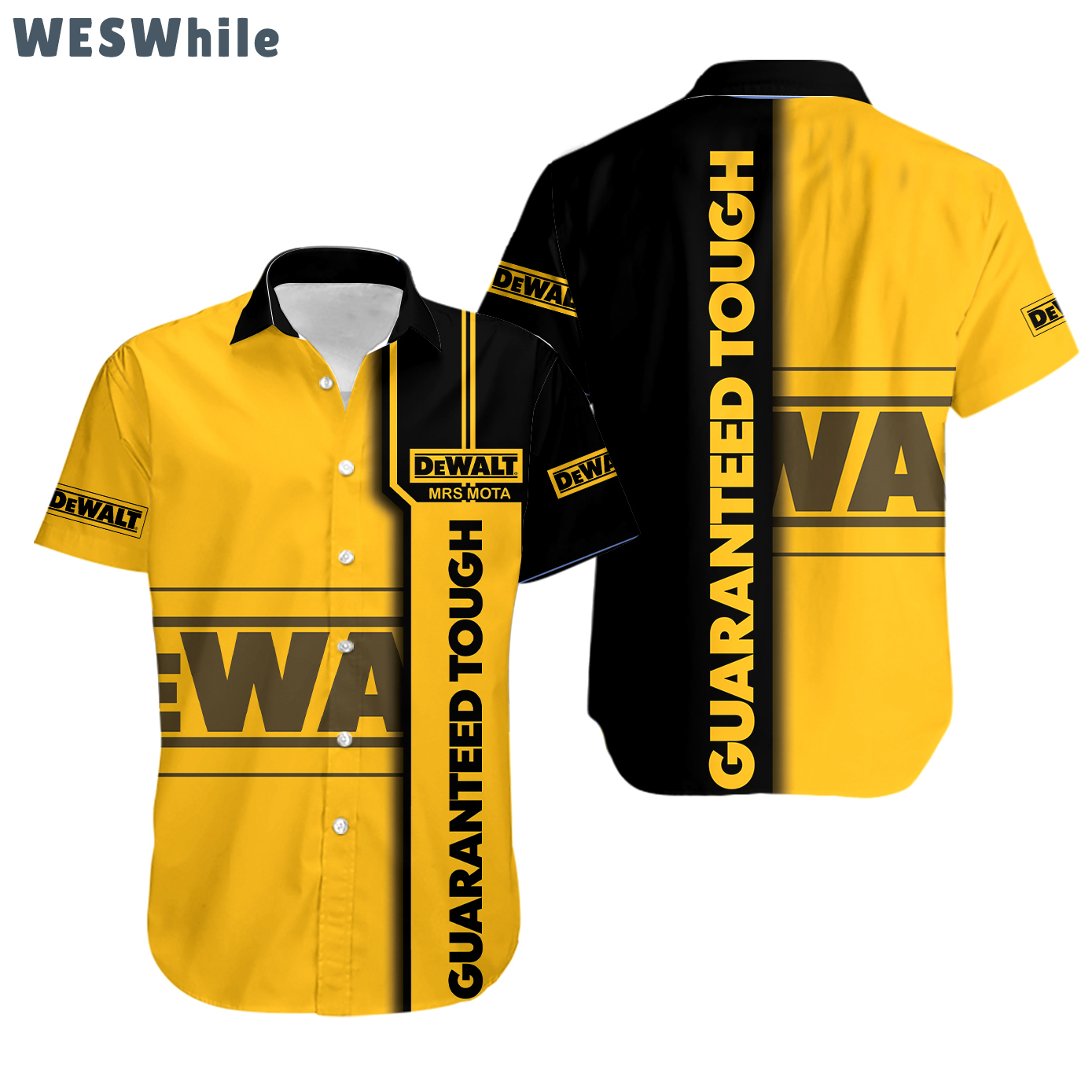 Dewalt personalized name vehicle hawaiian shirt Hawaii Shirt Shorts & Flip Flops