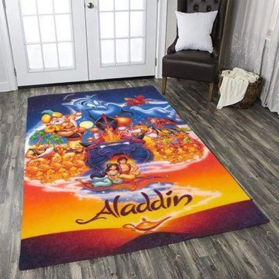 Disney aladdin area rug living room rug home decor movie floor decor a31103 Rectangle Rug