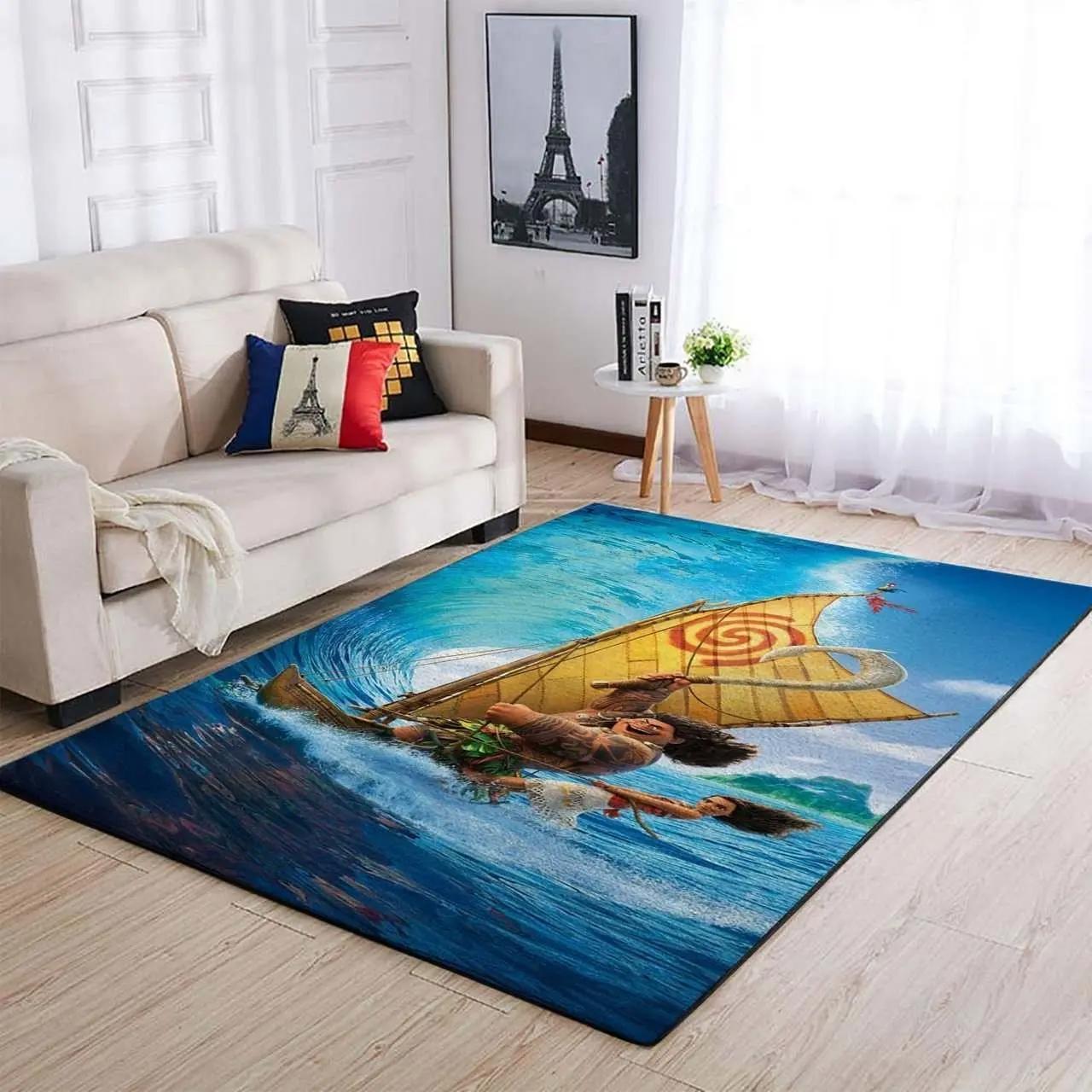 Disney moana area rug living room rug home decor carpet rug 190911 Rectangle Rug