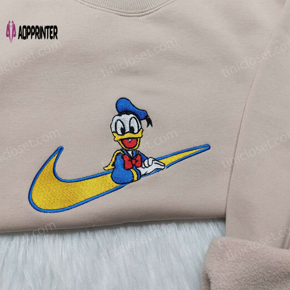 Disneyland family shirts: donald duck nike embroidered shirt & nike inspired hoodie Embroidered Shirt