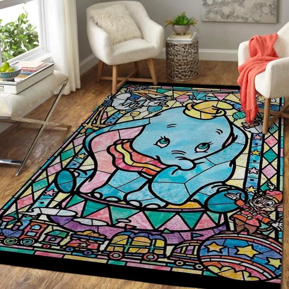 Dumbo area rug cute disney rugs rug regtangle carpet floor decor home decor Rectangle Rug