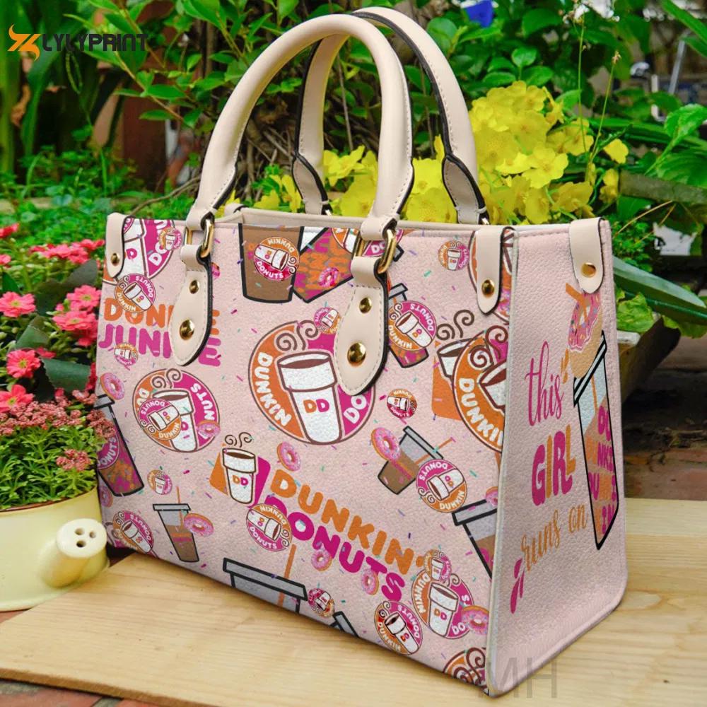 Dunkin donuts 2 leather handbag for women gift 2393 Women Leather Hand Bag