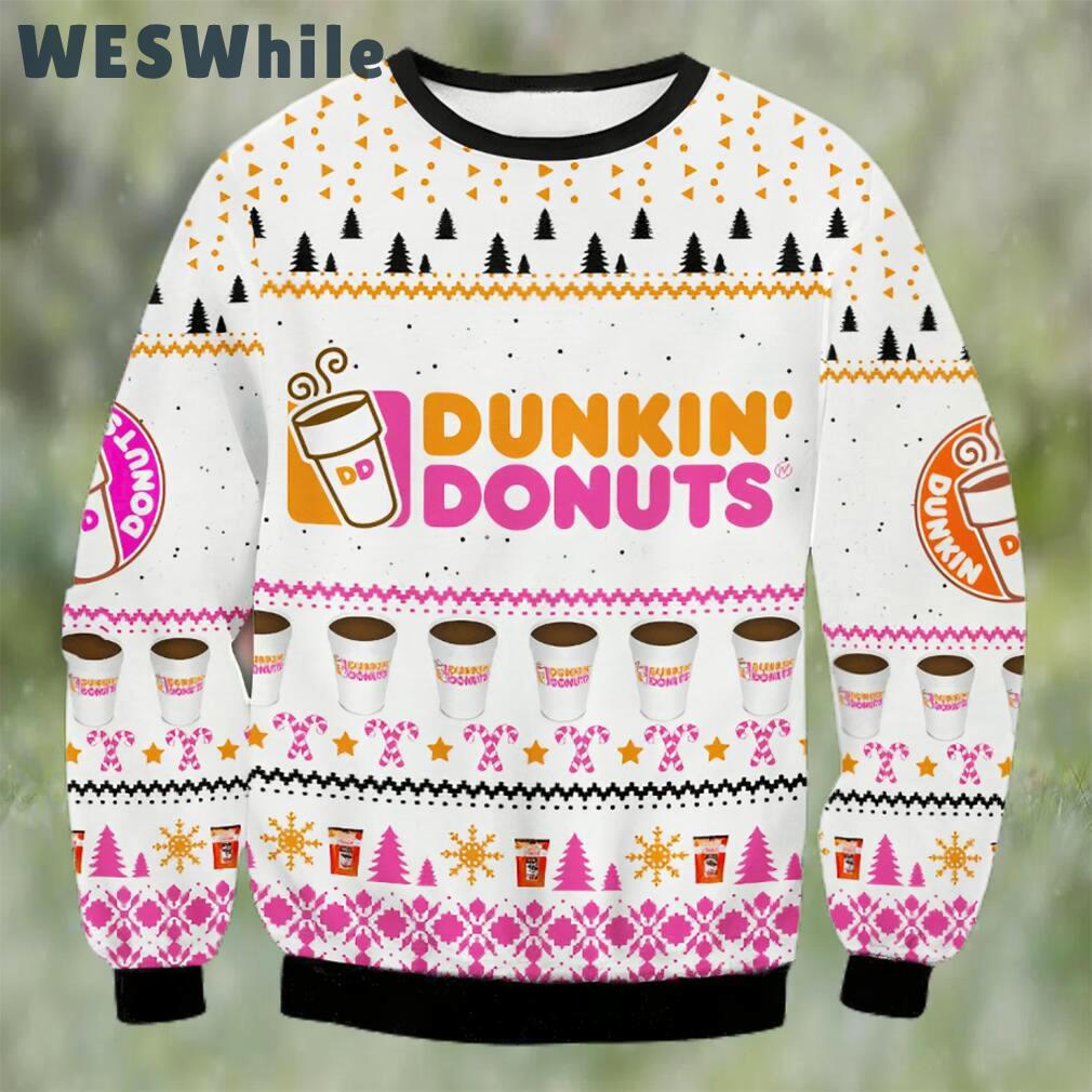 Dunkin donuts coffee christmas sweater Christmas Ugly Sweater