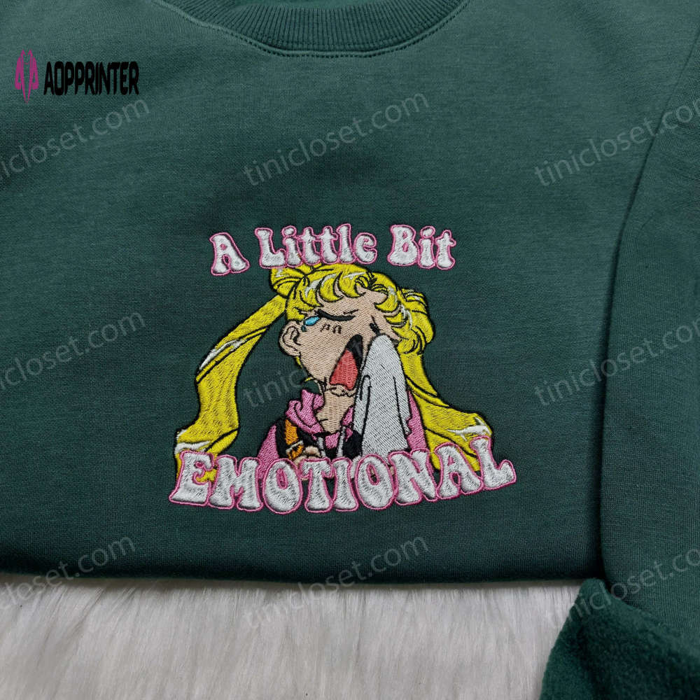 Embrace your inner sailor moon with emotional sailor moon shirt & embroidered sweatshirts – anime clothes for girls Embroidered Shirt