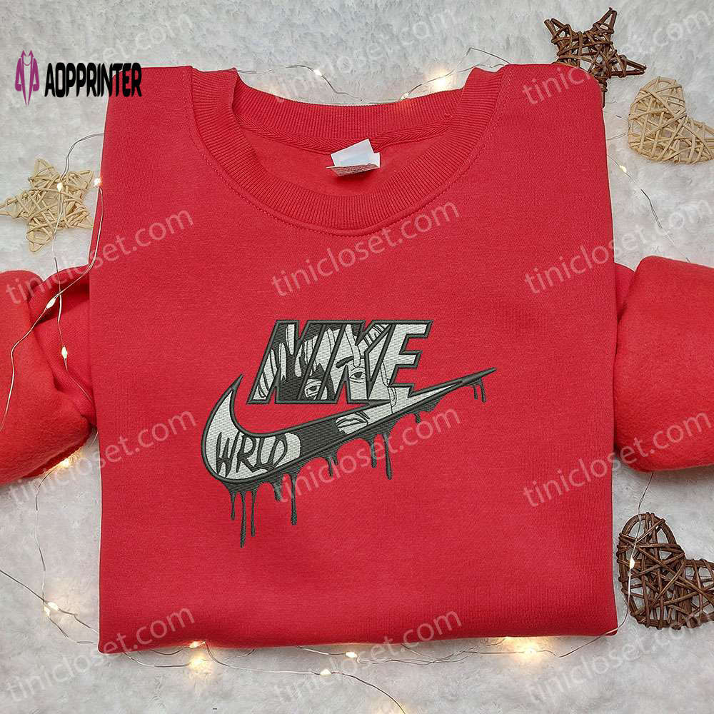 Exclusive juice wrld x nike embroidered shirt celebrity sweatshirt & custom hoodie Embroidered Shirt