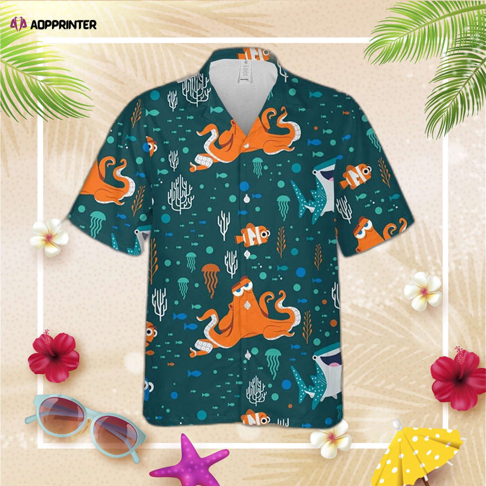Finding nemo disney hawaiian shirt, nemo marlin dory crush shirt, gift for men women Hawaii Shirt