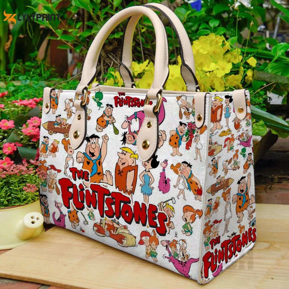 Flintstones leather handbag gift for women 354 Women Leather Hand Bag