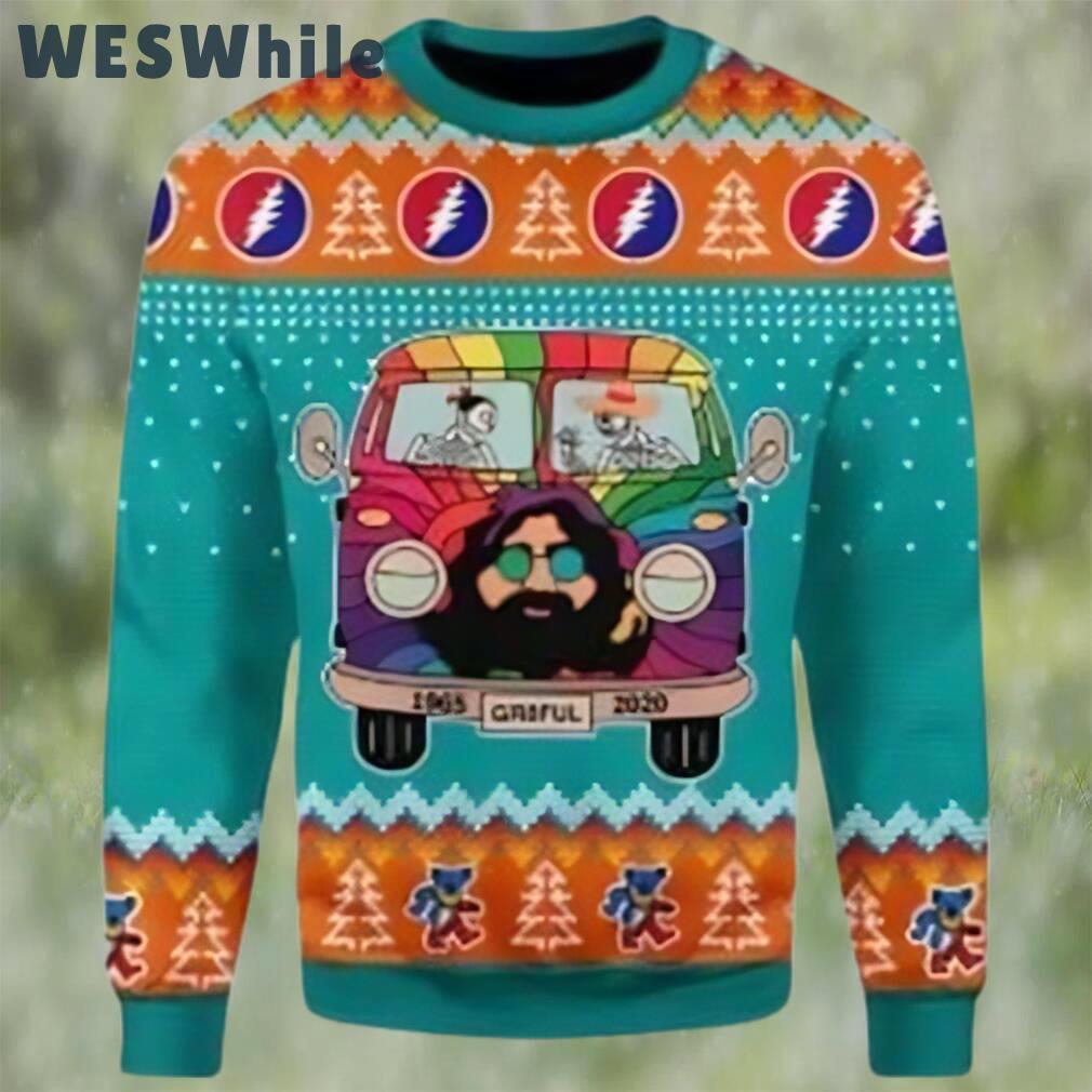 Funny grateful dead bus ugly christmas sweater Christmas Ugly Sweater