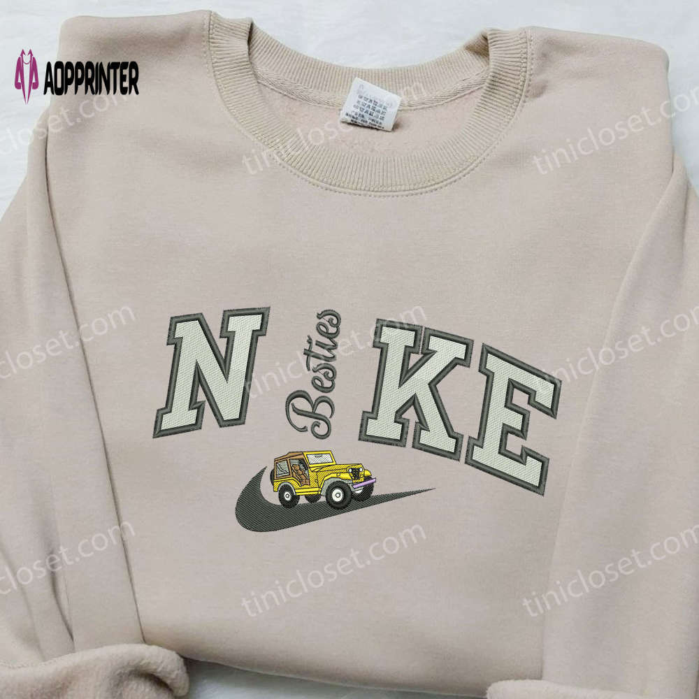 G63 bestie car x swoosh nike embroidered shirt – stylish transportation & nike embroidery Embroidered Shirt