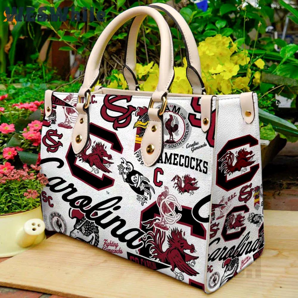 Gamecocks leather handbag gift for women 366 Women Leather Hand Bag