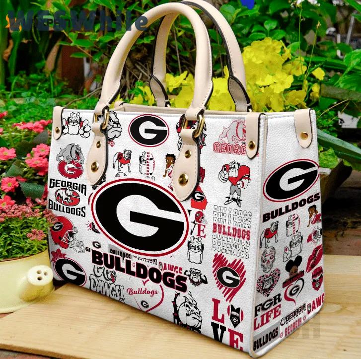 Georgia bulldogs 1 leather handbag gift for women 3049 Women Leather Hand Bag