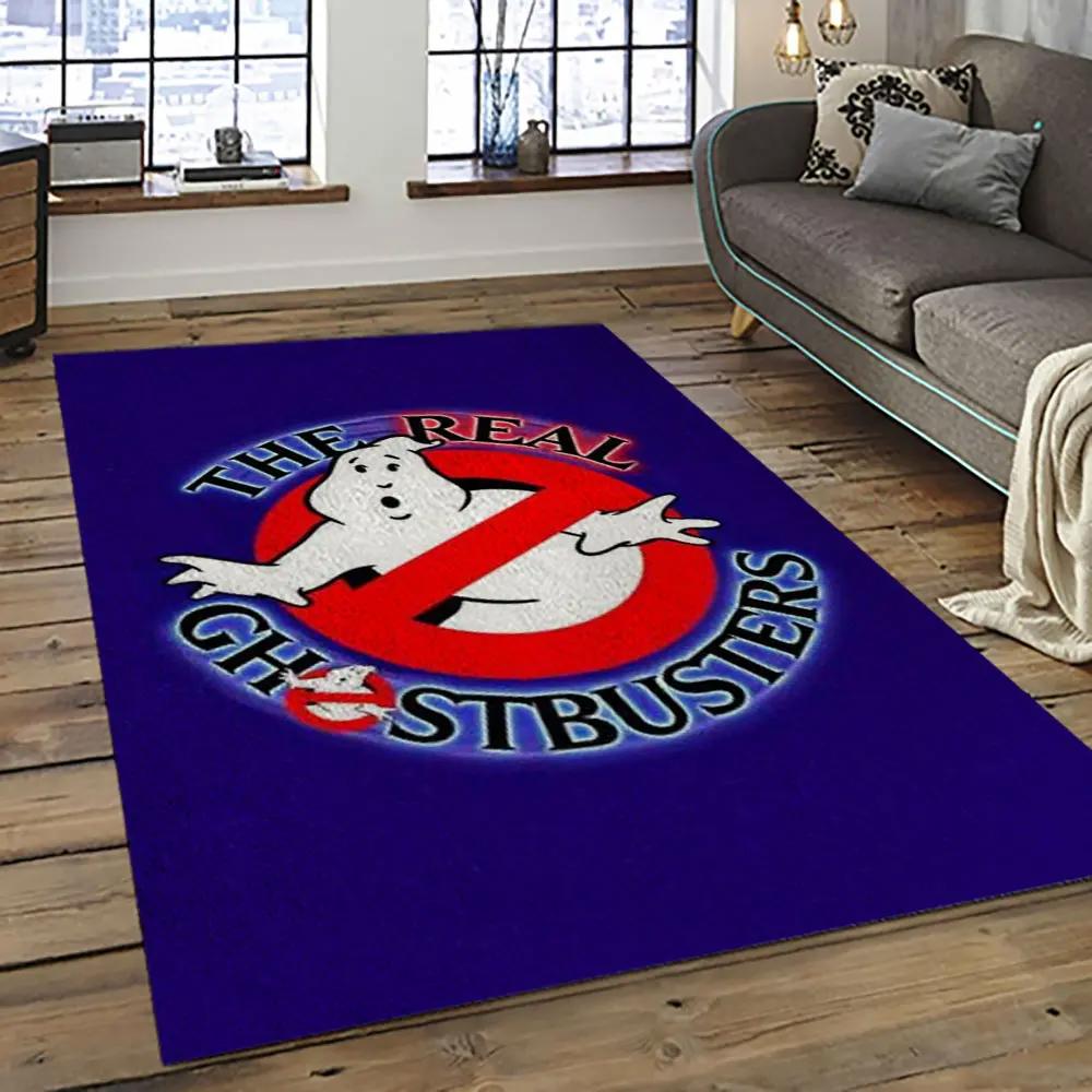 Ghostbusters supernatural comedy film movie carpet area rug home decor halloween gift best present for friends gbs8 Rectangle Rug