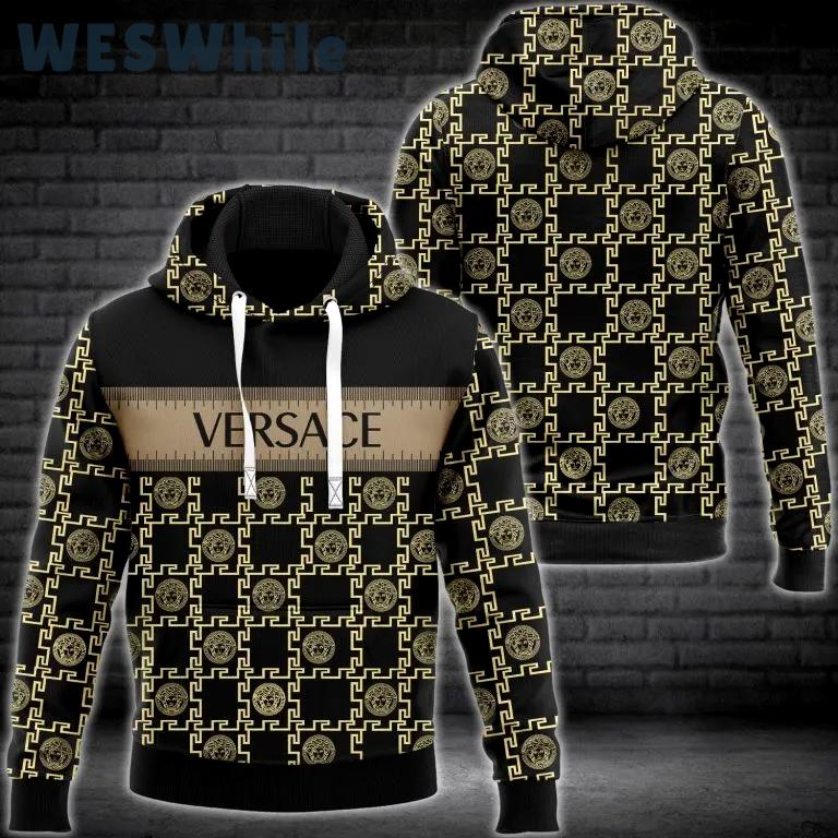 Gianni versace hoodie luxury brand clothing clothes outfit for men Hoodie 3D