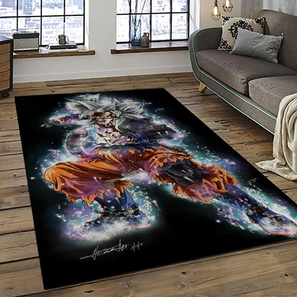 Goku characters cartoon movie carpet rectangle area rug for living room bedroom decor gku10 Rectangle Rug