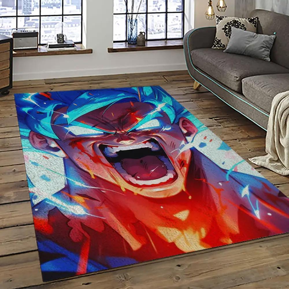 Goku characters cartoon movie carpet rectangle area rug for living room bedroom decor gku61 Rectangle Rug
