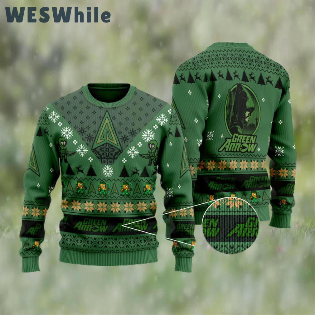 Green arrow ugly christmas sweater Christmas Ugly Sweater