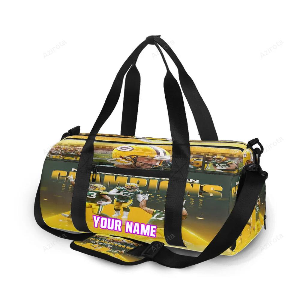 Green bay packers player team v8 personalized name travel bag gym bag 752 Travel Bag
