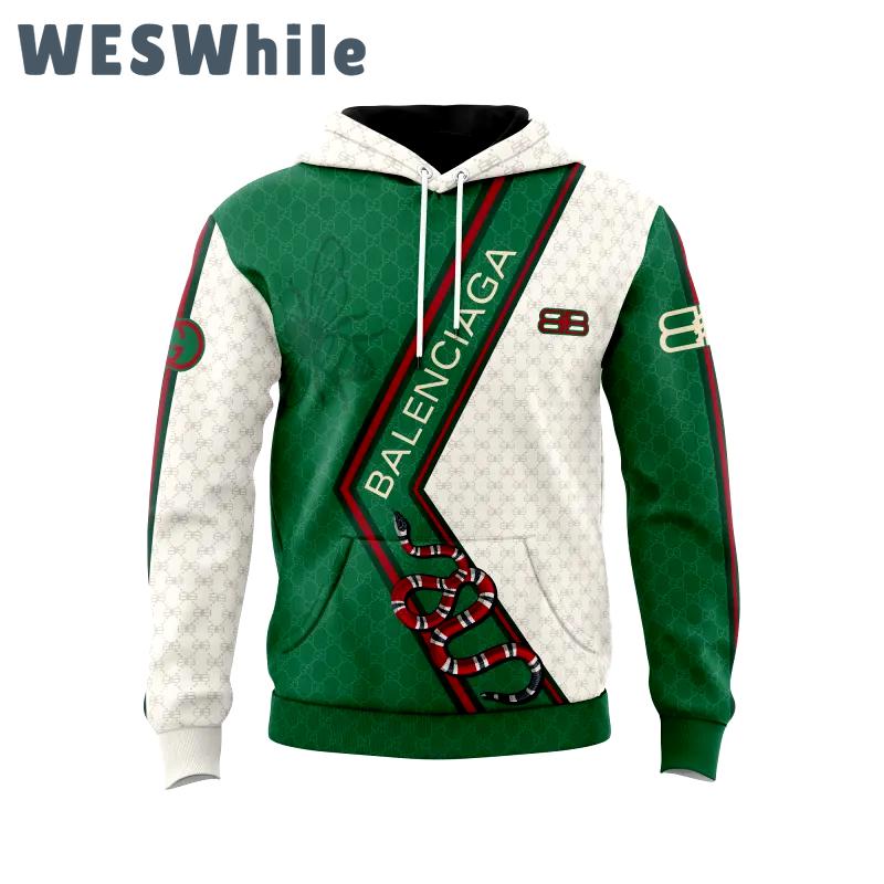 Gucci balenciaga snake bee unisex hoodie outfit for men women luxury brand clothing Hoodie 3D