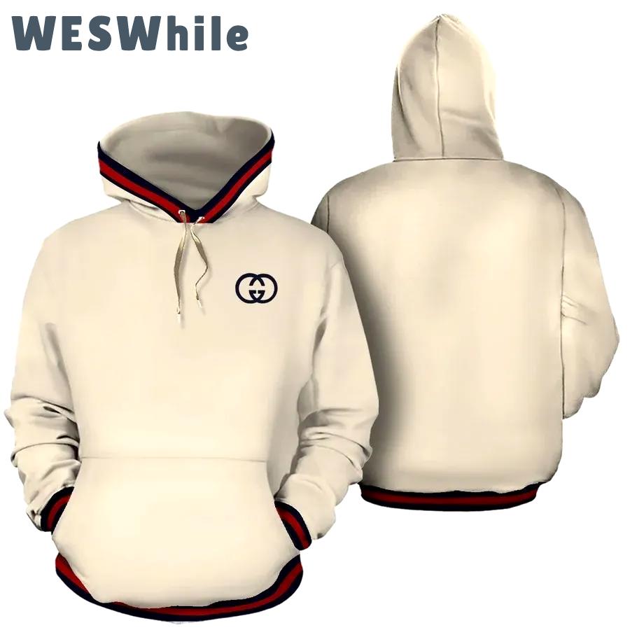 Gucci beige unisex hoodie for men women luxury brand clothing clothes outfit Hoodie 3D