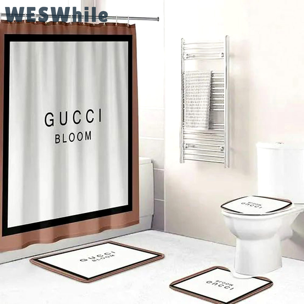 Gucci bloom bath mat bathroom sets home decor luxury fashion brand hypebeast Bathroom Set