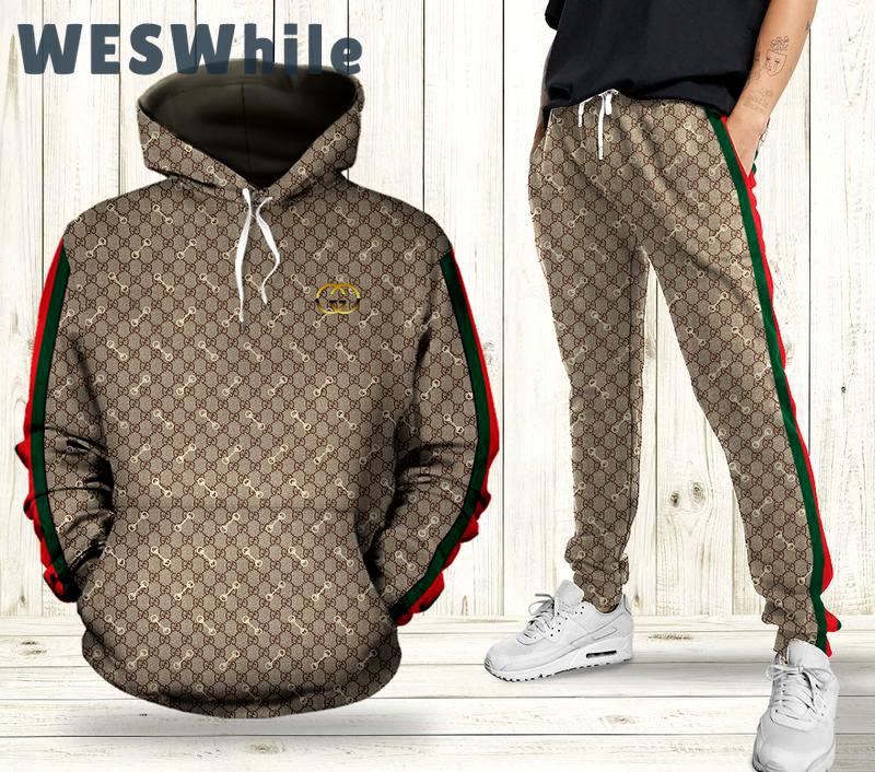 Gucci hoodie sweatpants pants hot 2023 luxury brand clothing clothes outfit for men 35 Hoodie Long Pants 3D Set