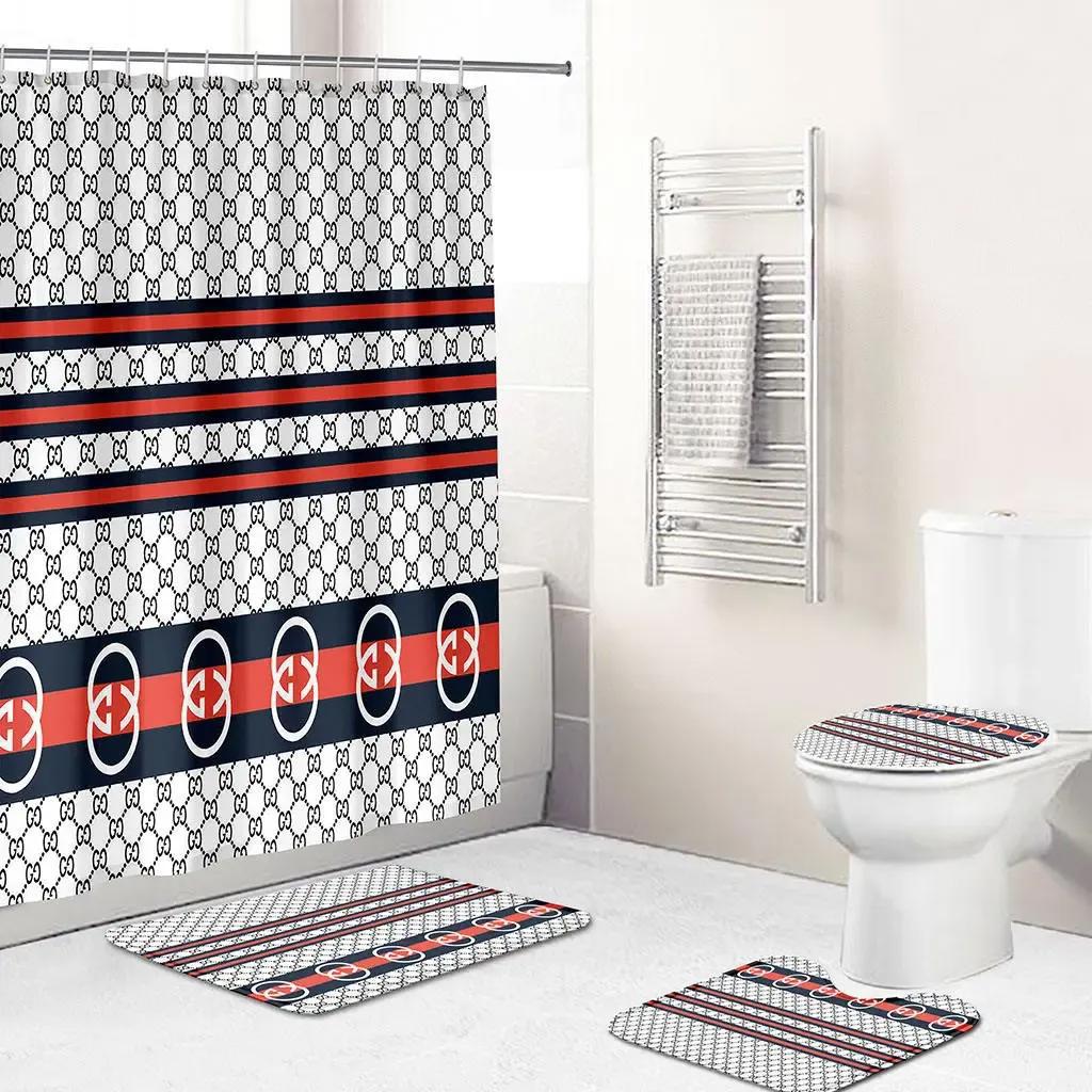 Gucci logo new premium fashion luxury brand bathroom set home decor Bathroom Set