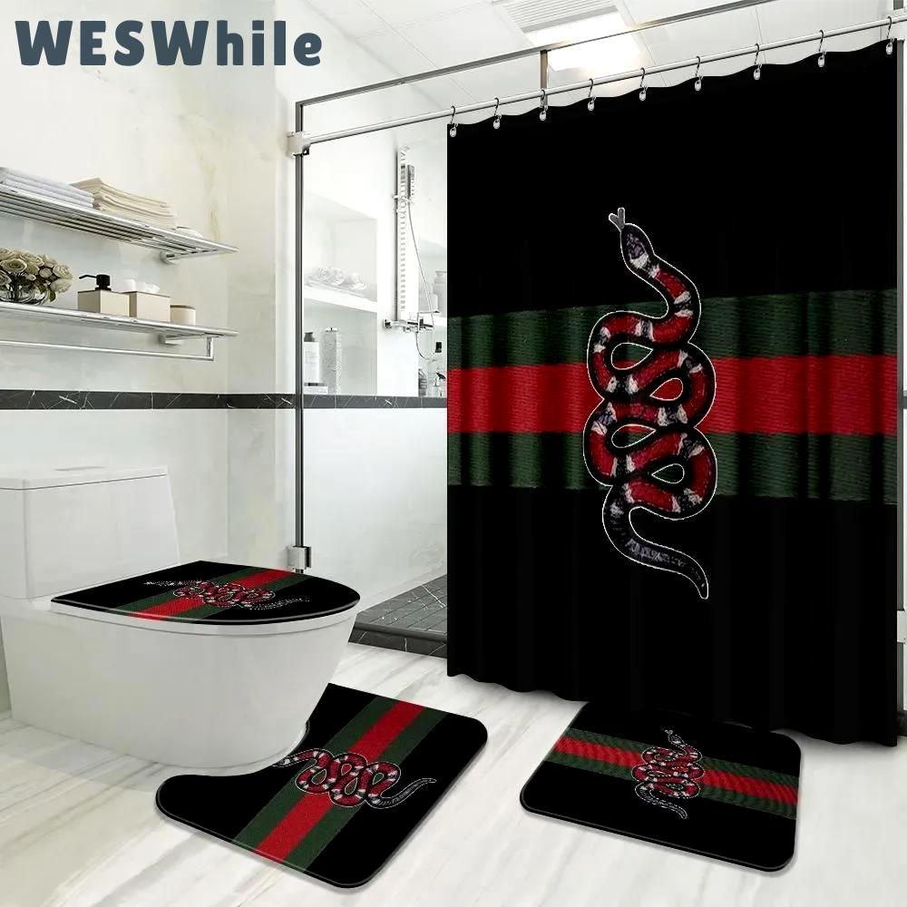 Gucci luxury fashion brand bath mat hypebeast home decor bathroom sets Bathroom Set