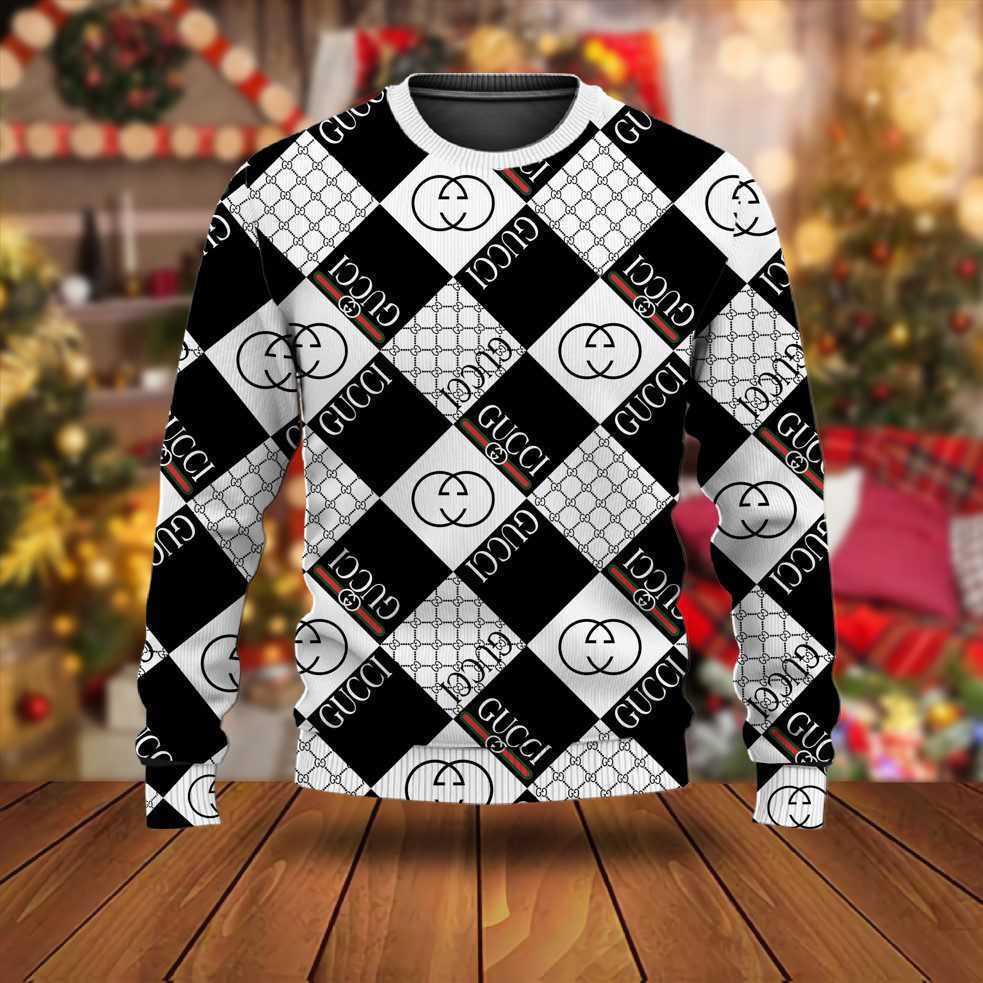 Gucci luxury ugly christmas sweaterhot 2025 style 897 Christmas Ugly Sweater