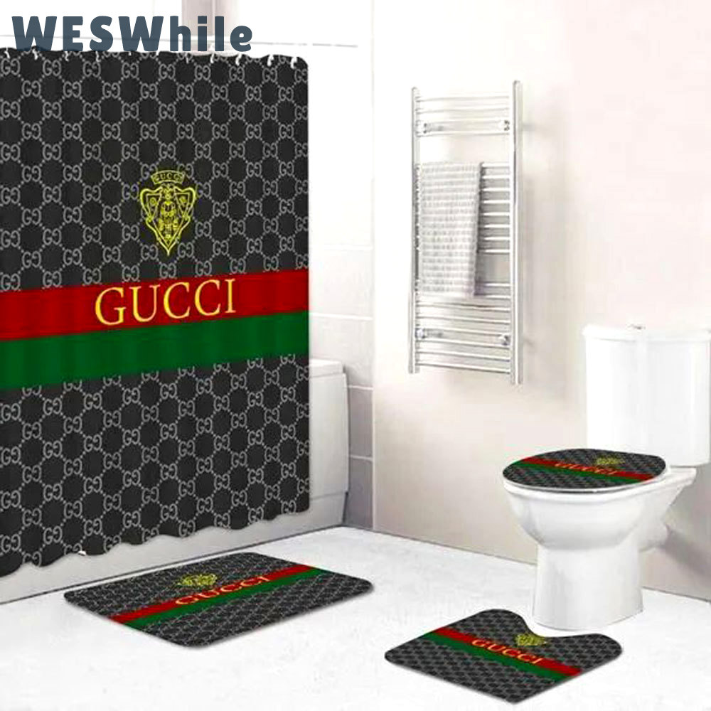 Gucci monogram home decor bath mat hypebeast bathroom sets luxury fashion brand Bathroom Set