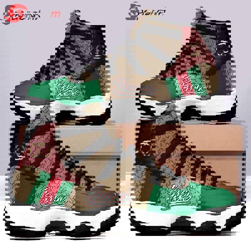 Gucci stripe air jordan 11 custom sneakers shoes jd110226 Air Jordan 11