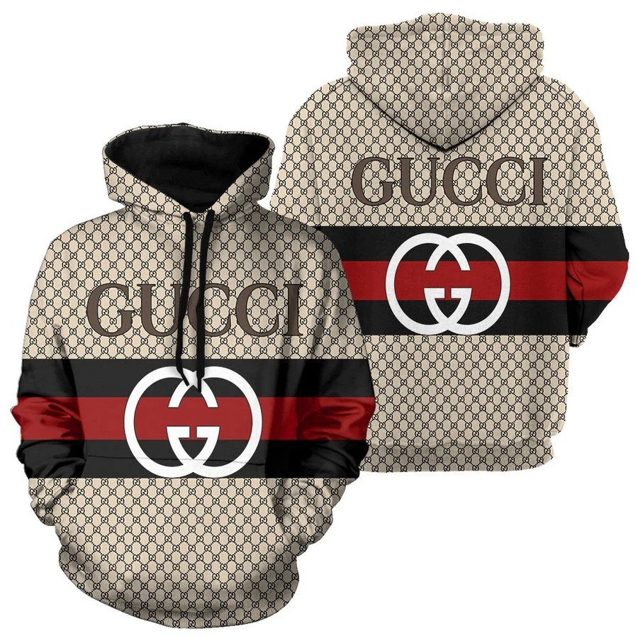 Gucci unisex hoodie foren womenuxury brand clothing clothes outfit 358 Zipper Hoodie 3D