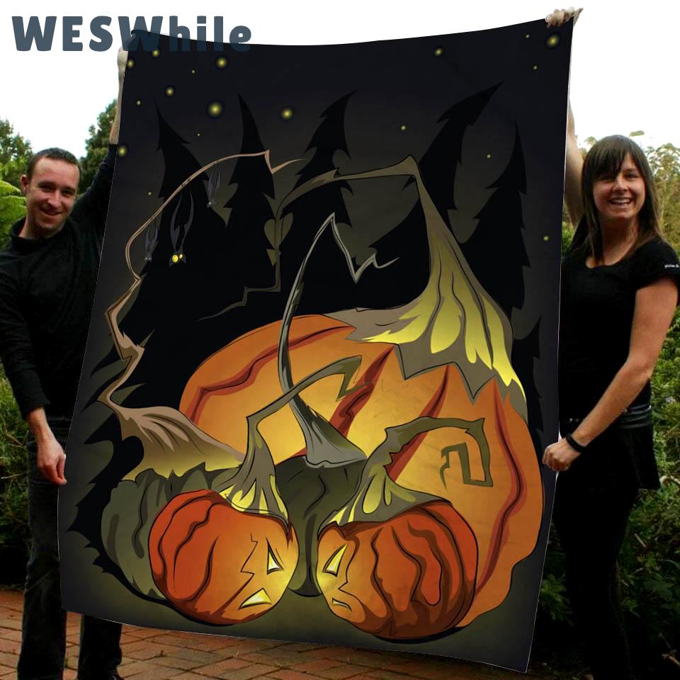 Halloween decorations halloween pumpkin in the night gift fleece blanket – quilt blanket fleece blanket, blanket sofa bed, 3d blanket Quilt Blanket