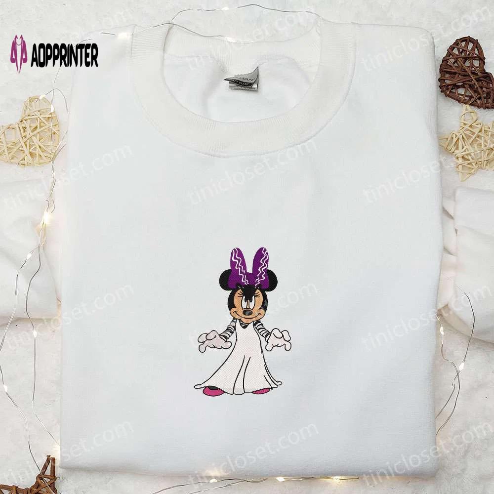 Halloween minnie mouse embroidered shirt: best disney gift for halloween lovers Embroidered Shirt