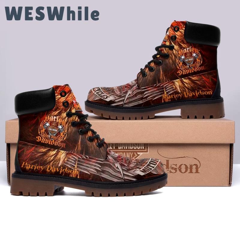Harley davidson form timboots hot 2023 best gift for fans 2 Timboots Shoes
