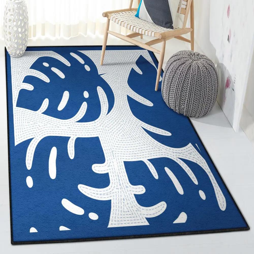 Hawaii modern rugs, hawaiian palm leaves rug Rectangle Rug