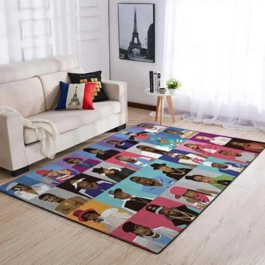 Hip hop legends cartoon area rug living room rug home decor music ofd 02117 Rectangle Rug