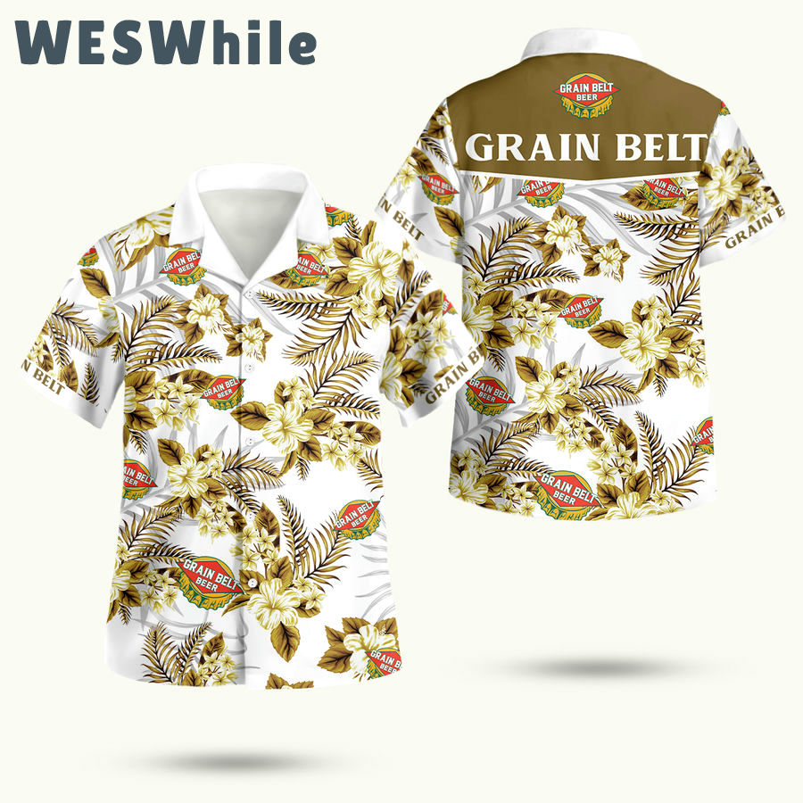 Historic grain belt brewery hawaiian shirt Hawaii Shirt Shorts & Flip Flops