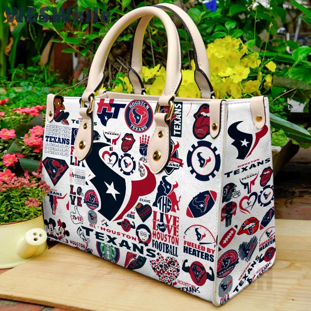 Houston texans  leather bag for women gift 2211 Women Leather Hand Bag
