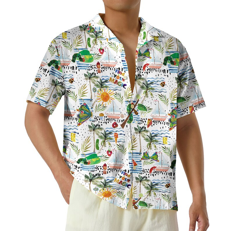 Hungry caterpillar hawaiian shirt Hawaii Shirt Shorts & Flip Flops