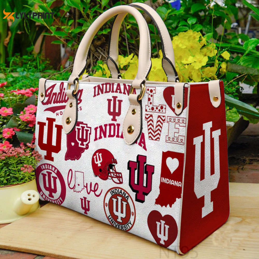 Indiana hoosiers leather  handbag gift for  women 3073 Women Leather Hand Bag