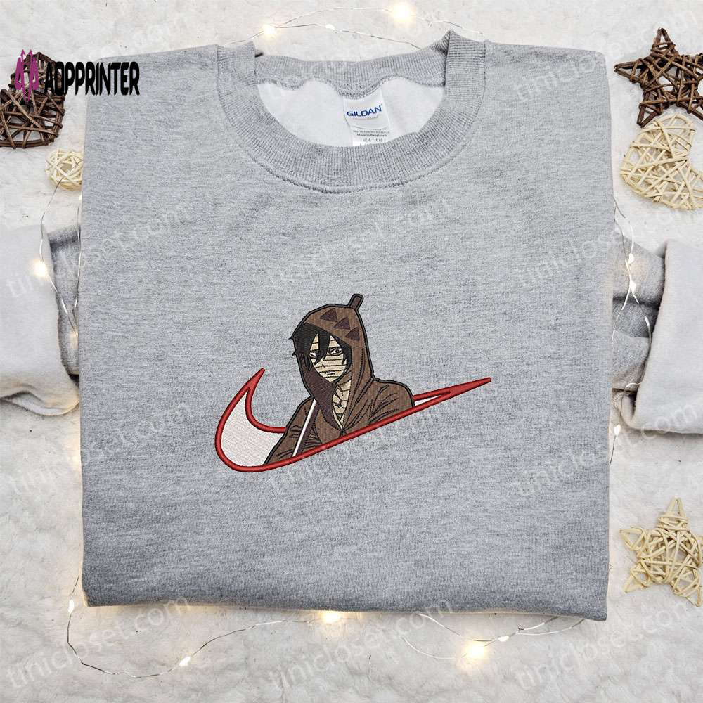 Isaac foster x swoosh anime shirt angels of death sweatshirt & custom hoodie – embroidered apparel Embroidered Shirt