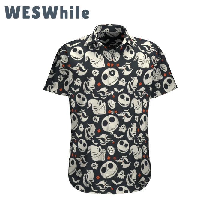 Jack skellington hawaiian shirt nightmare before christmas hawaiian shirt for women men Hawaii Shirt Shorts & Flip Flops