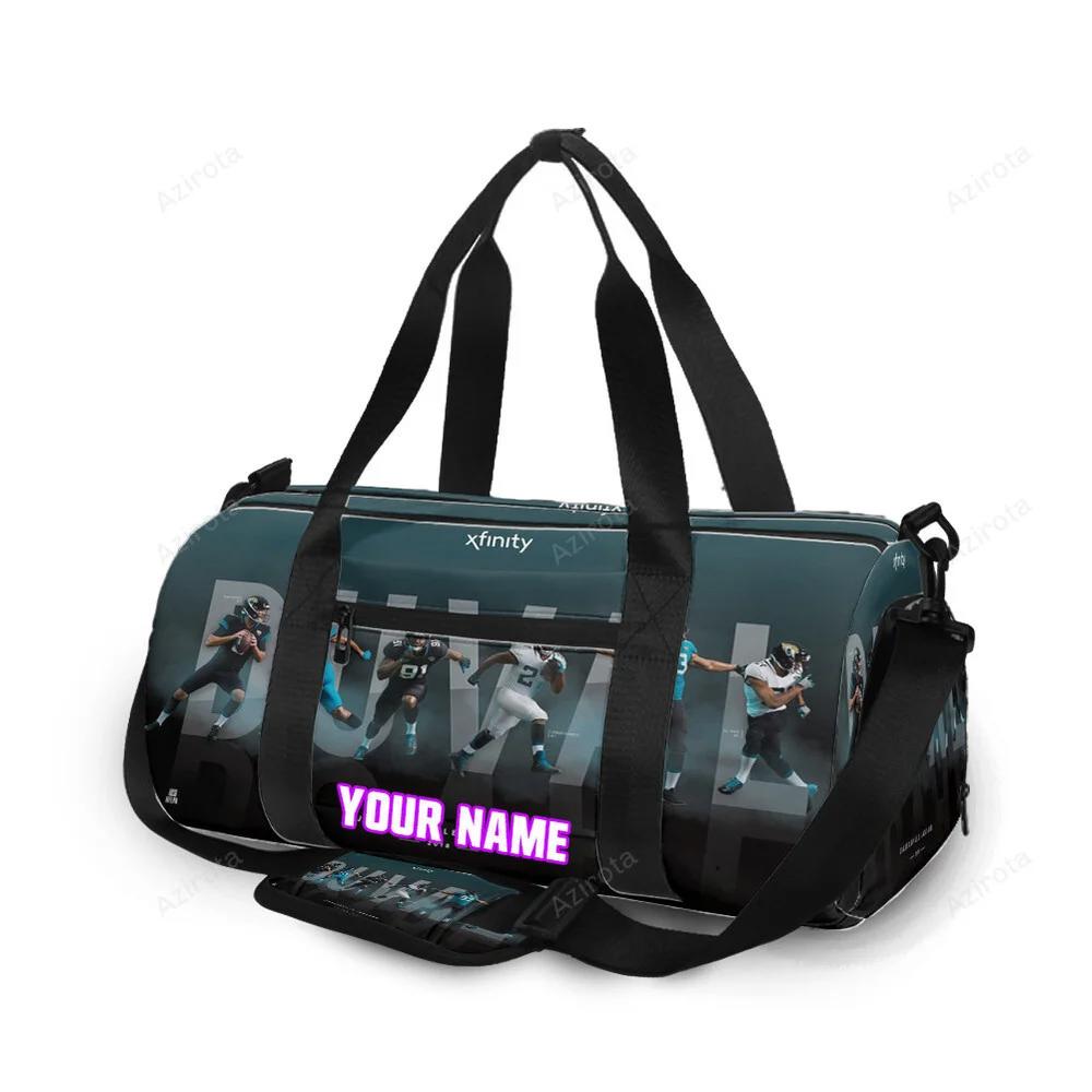 Jacksonville jaguars team v7 personalized name travel bag gym bag 1167 Travel Bag