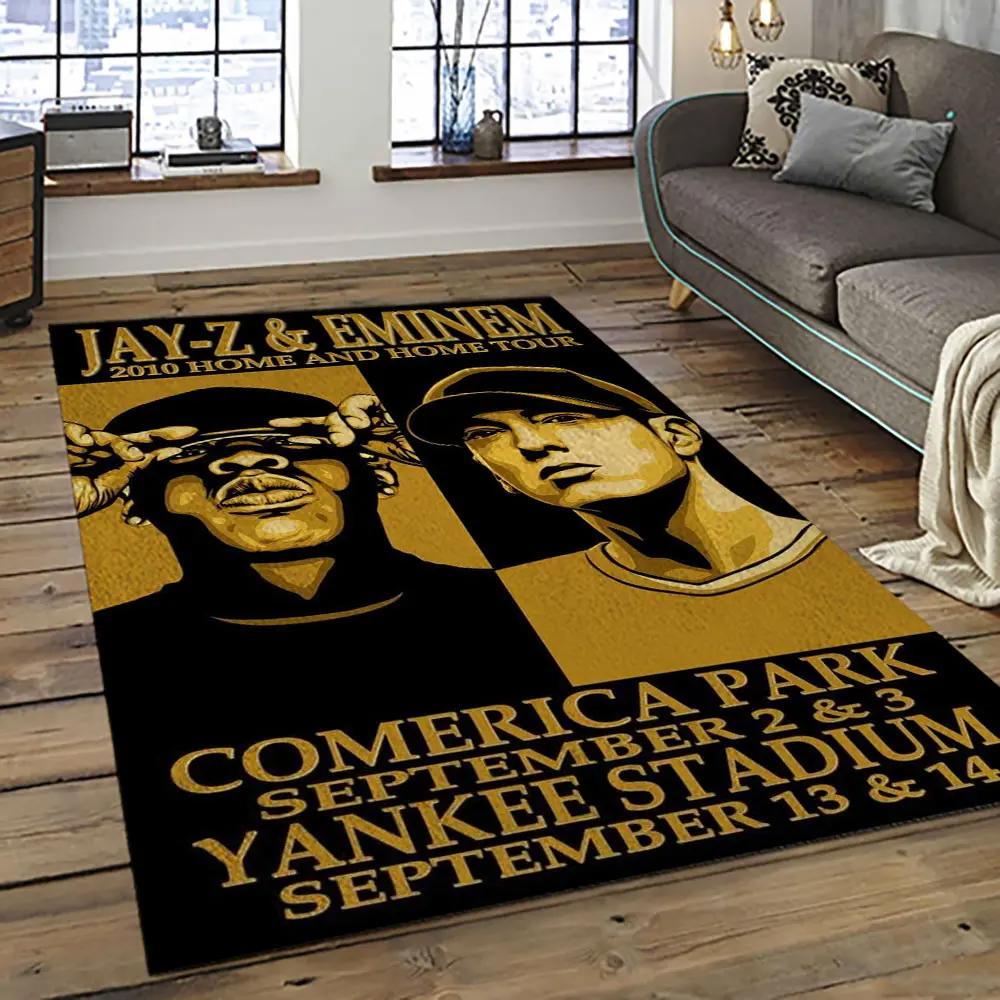 Jay-z rapper hiphop music retangle carpet area rug home decor best gift for fan and friends jz2 Rectangle Rug