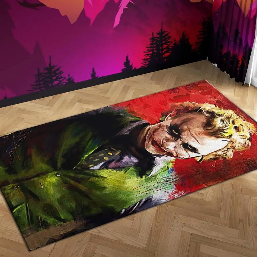 Joker heath ledger home field area rug living room rug home decor home decor Rectangle Rug